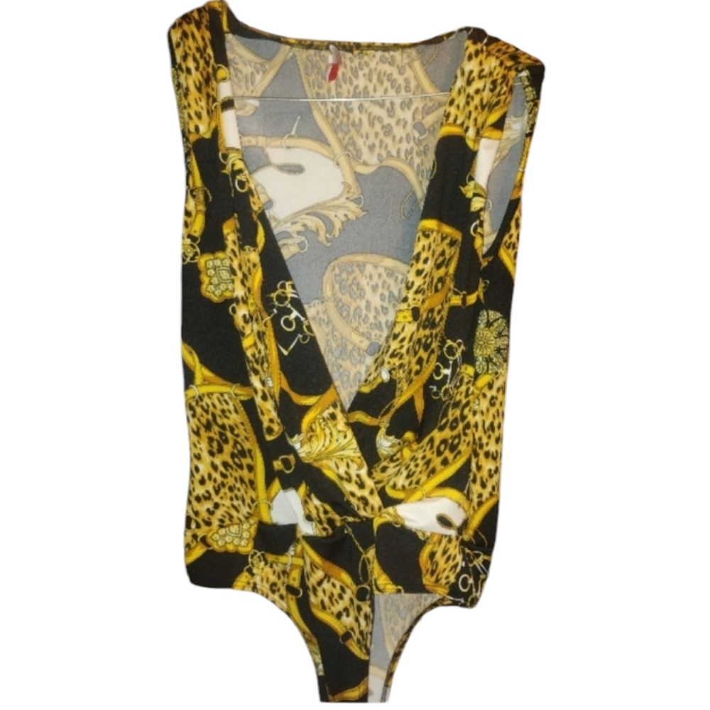 Animal print full body suit